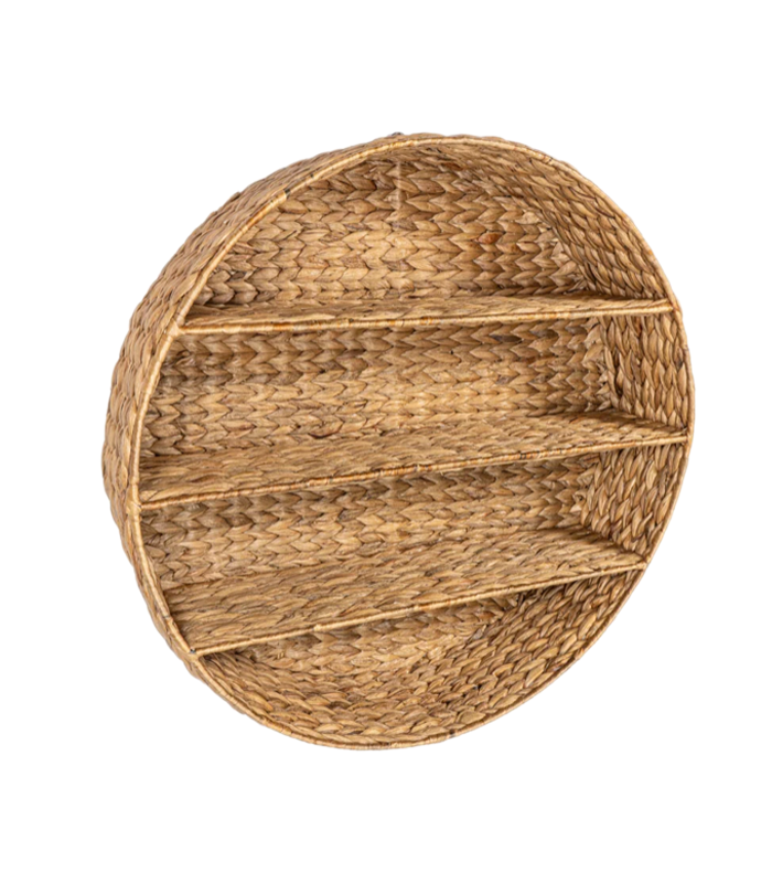 Kệ tầng hình tròn bằng lục bình bộ 3 chiếc Aarthi