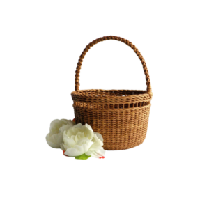 Giỏ hoa đan mây có quai Bella