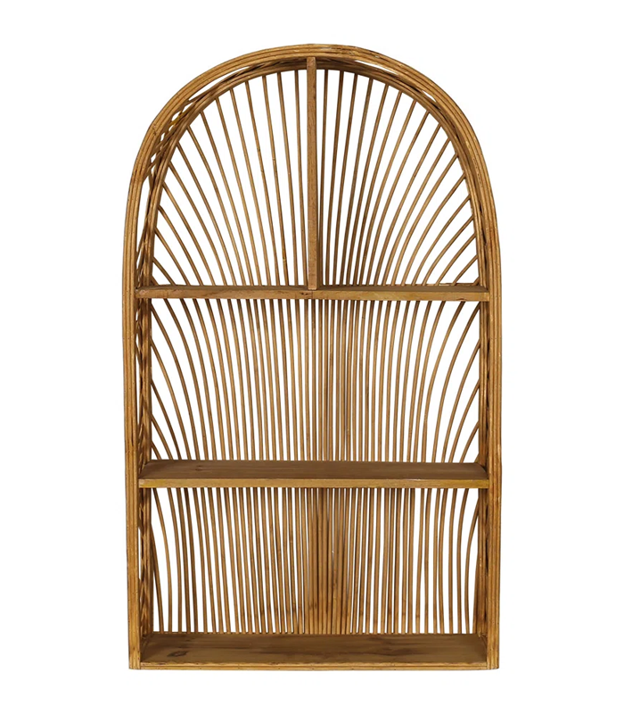 Kệ treo tường boho hình vòm bằng mây Harmony